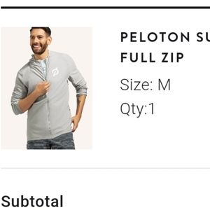 NWT PELOTON SURGE WARM FULL ZIP M